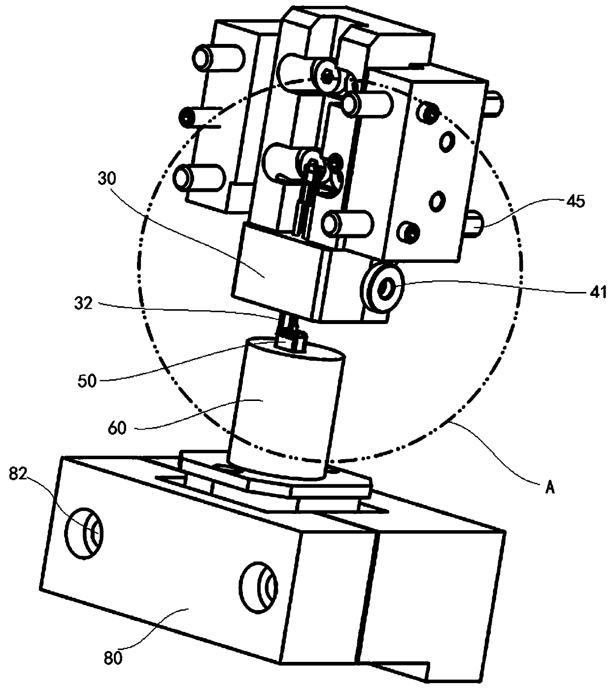 A receiver acoustic testing device and acoustic testing system