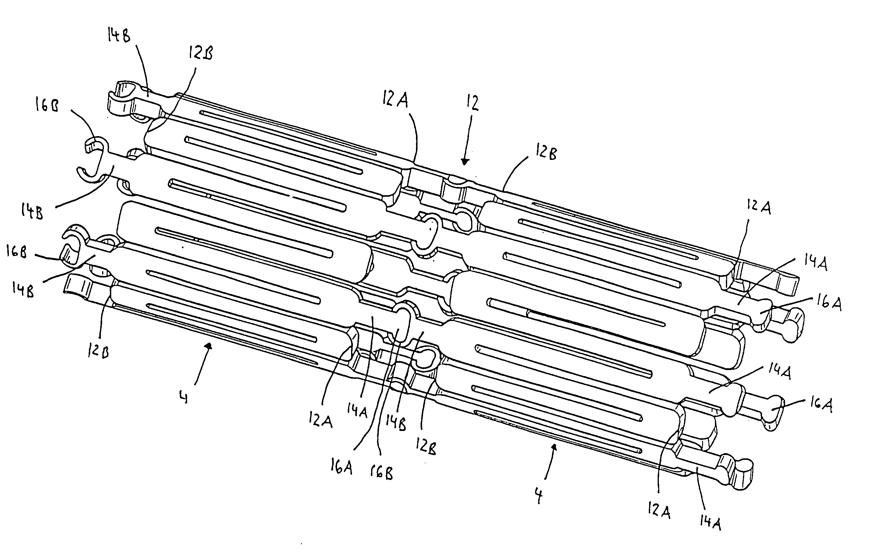 Metal structure compatible with mri imaging, and method of manufacturing such a structure