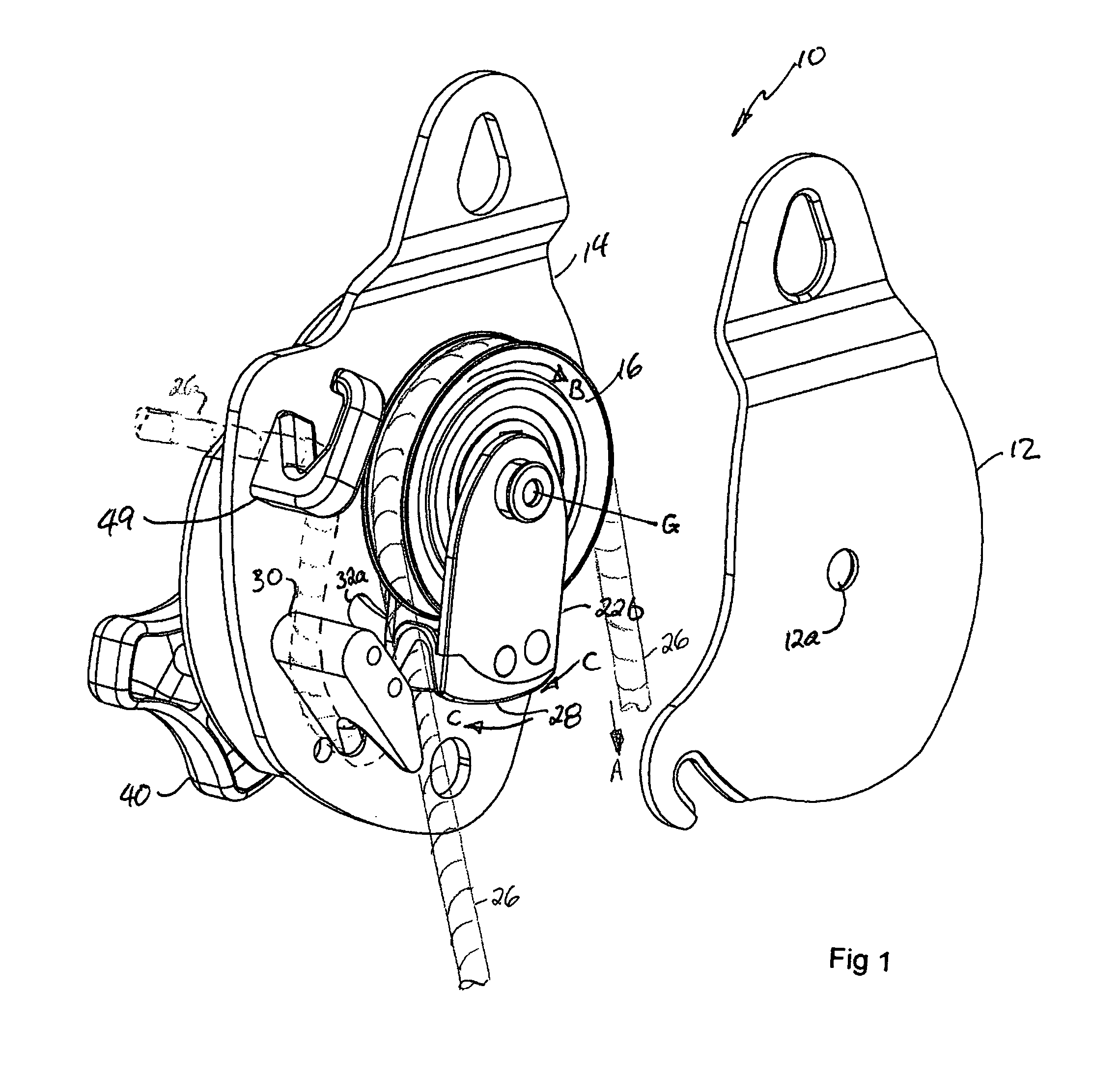 Combination descender, pulley and force limiting rope brake