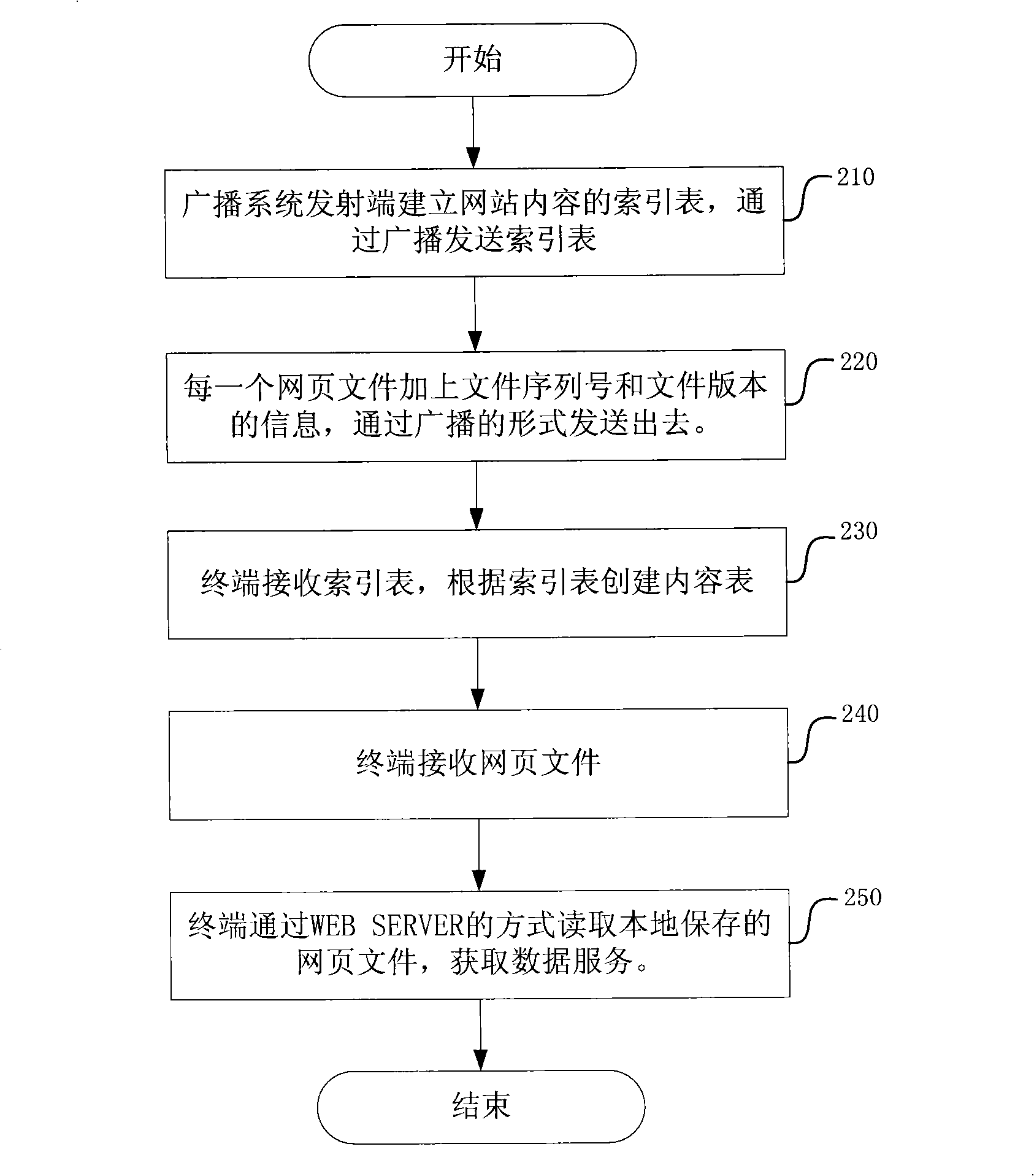 Method, system and transmitting and receiving apparatus for transmission data in broadcasting system