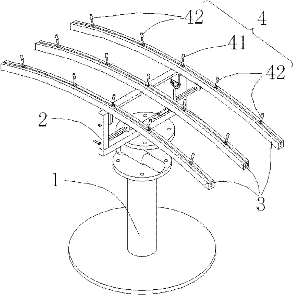 Method for supporting curved glass and supporting platform thereof