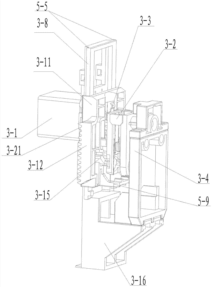 A system for moving up and down of an automatic detector for an integrated quantitative sampling and reagent addition device