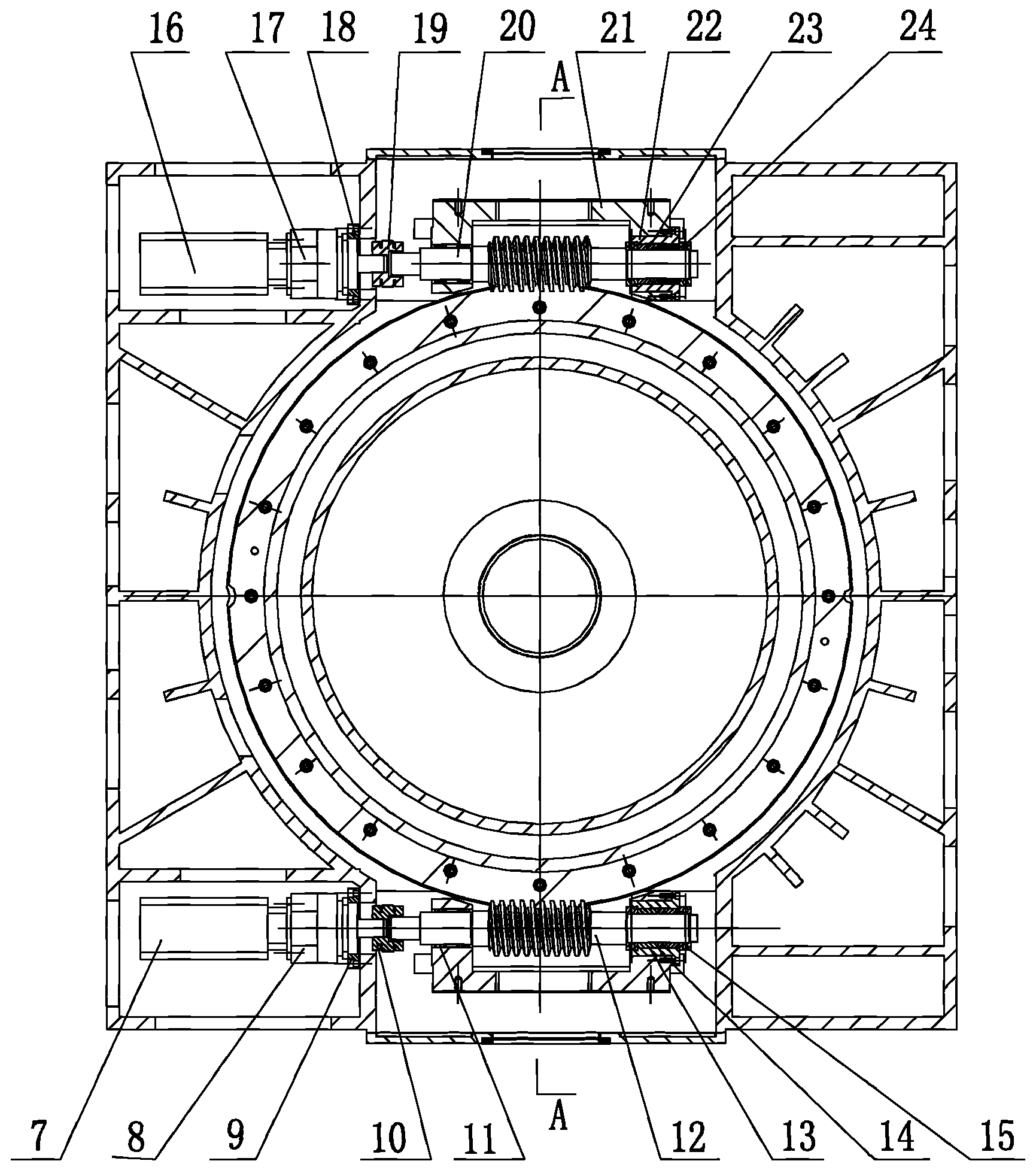 Large precise numerical control rotating table