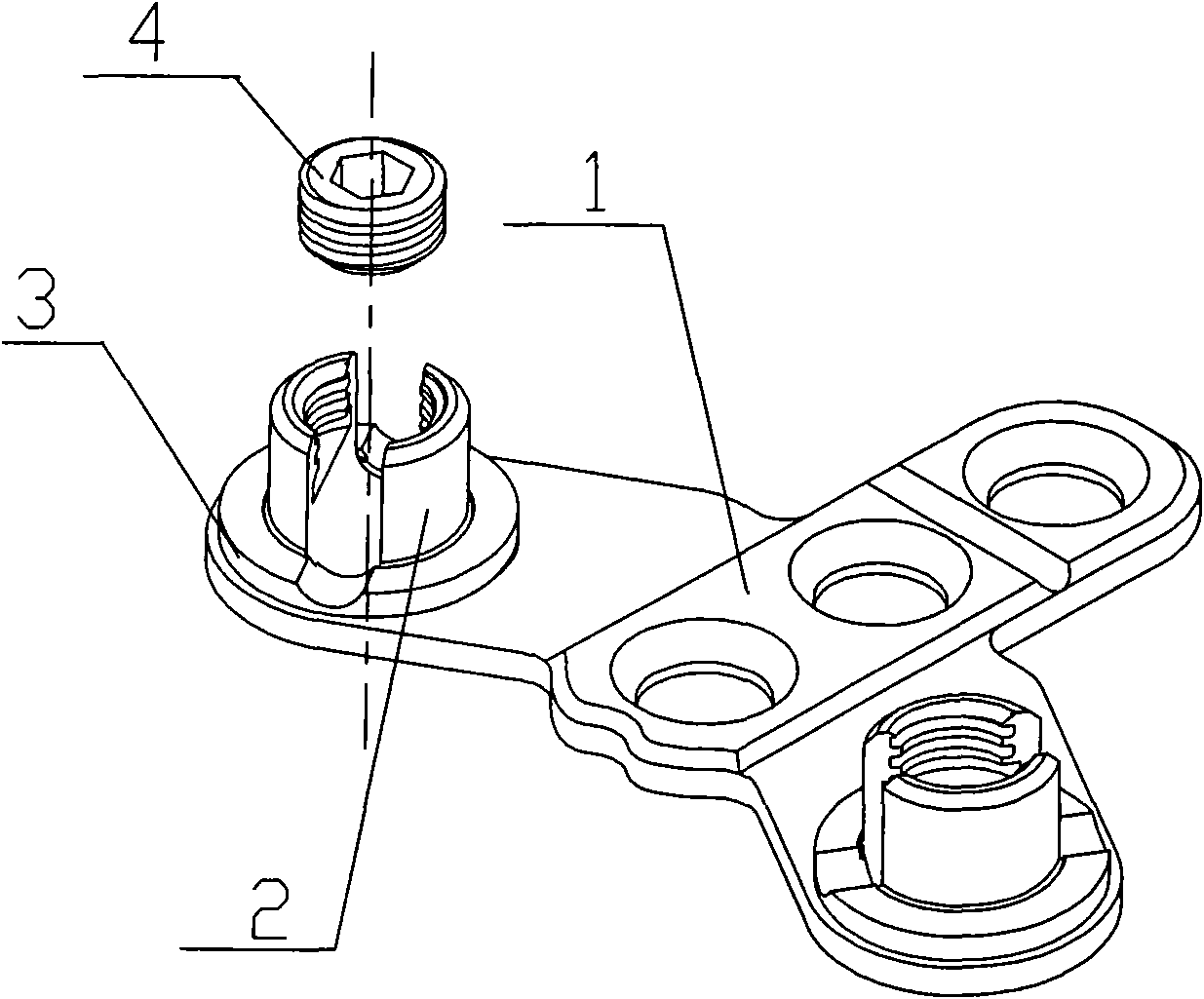 Occipital screw rod connector