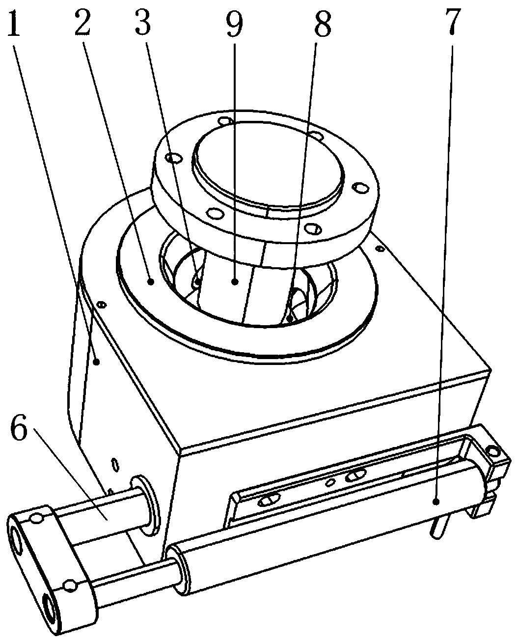 Electric ball locking device for positioning and supporting