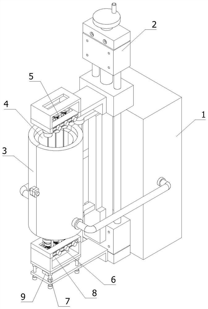 A vertical glue filling machine for micro flat wire metallographic observation