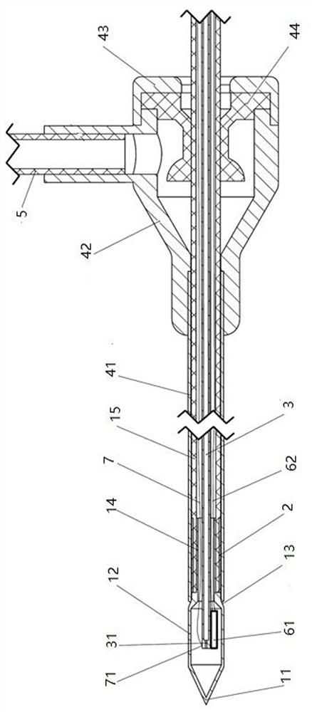 Respiration tracking positioning needle