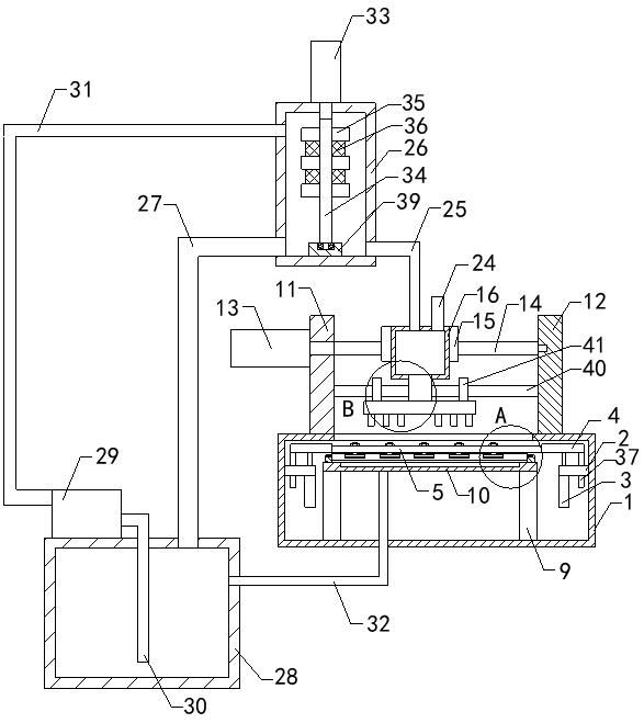 Dyeing device for textile fabric processing