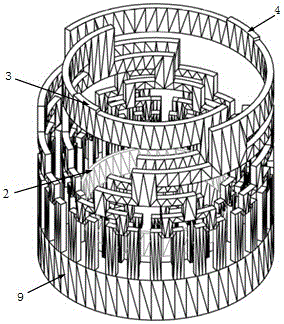 Tubular double-layer shunting structure microchannel-based heat exchange system