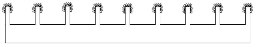 Preparation method and film of flexible electrochromic patterned film based on liquid film rupture self-assembly