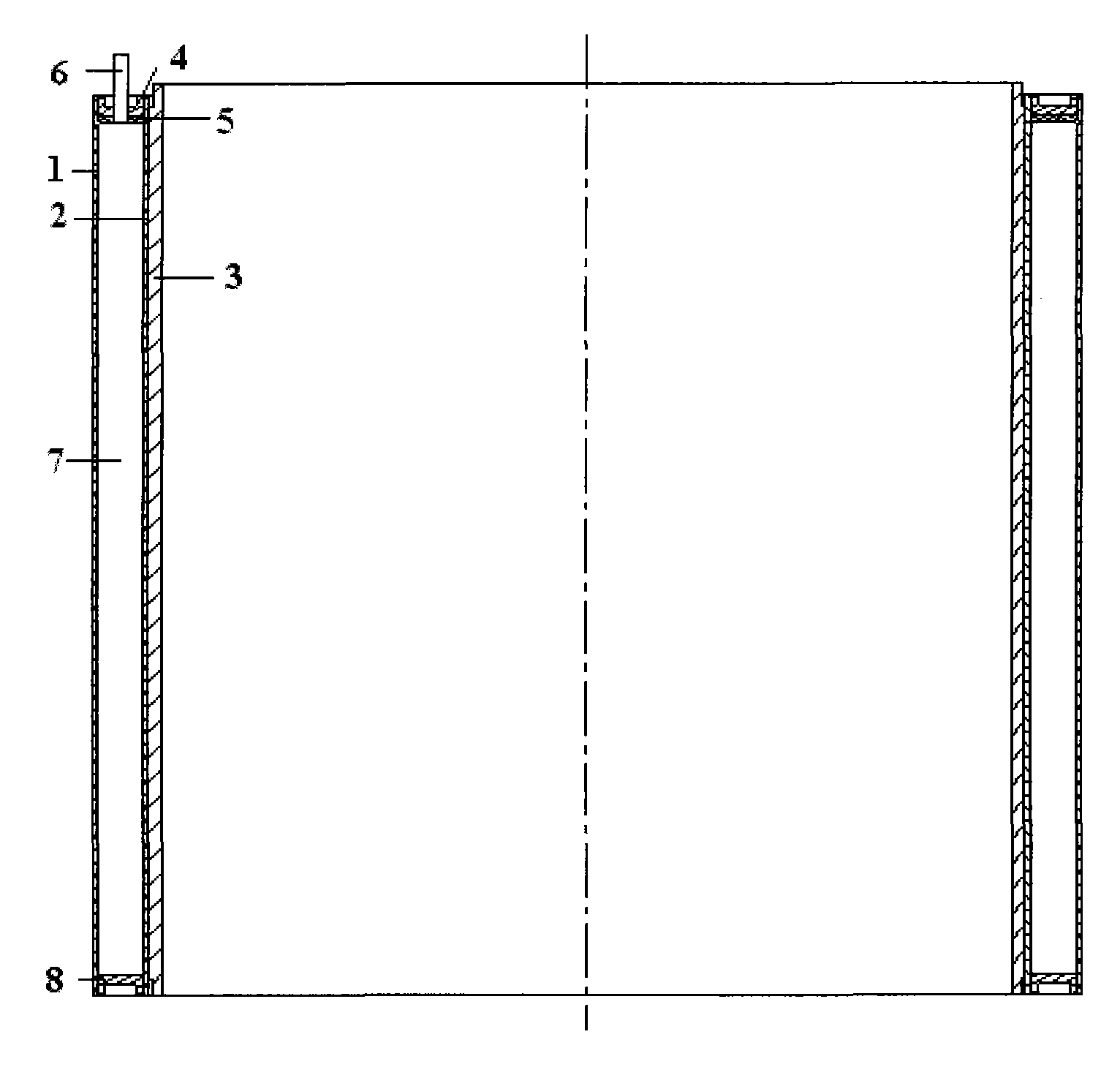 Manufacturing method of large size thin-walled titanium alloy cylindrical part and cylindrical mould