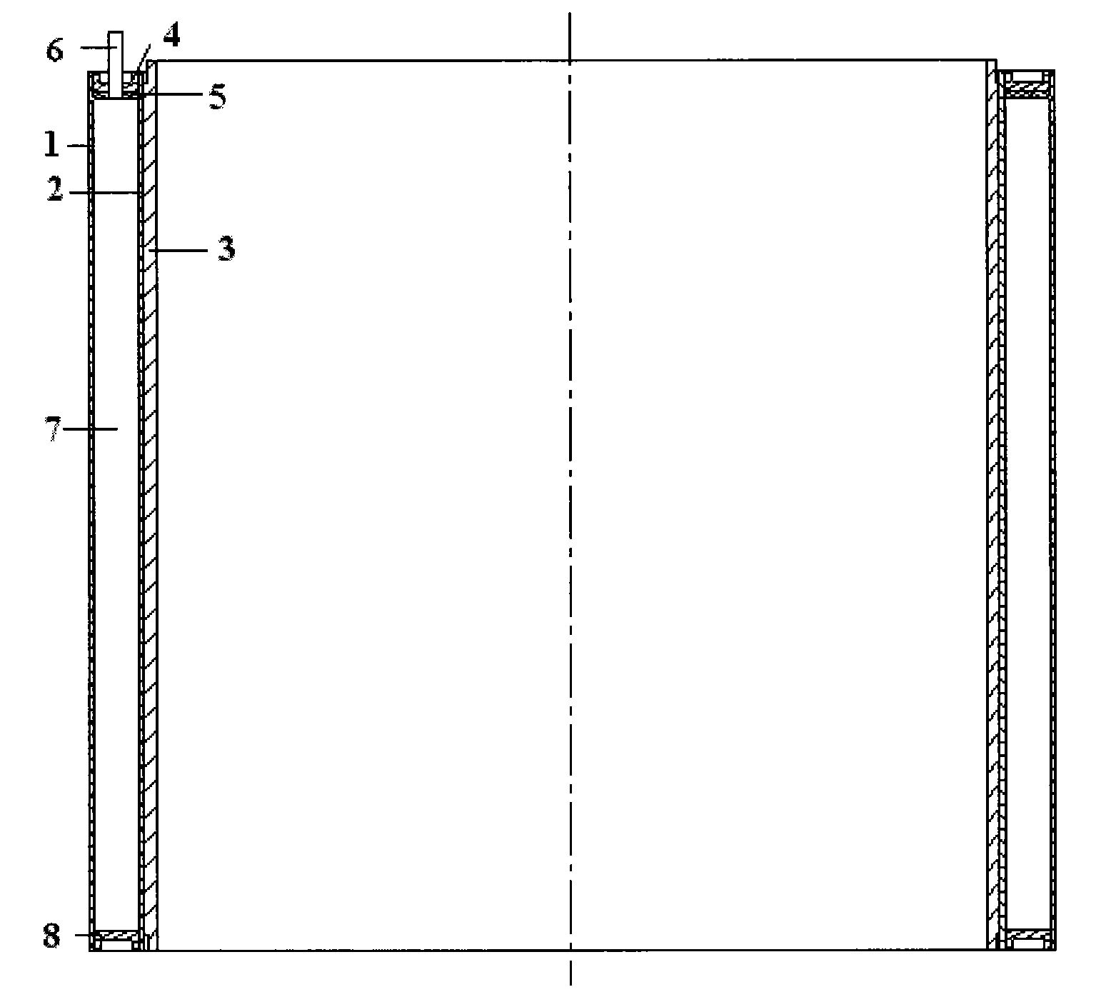 Manufacturing method of large size thin-walled titanium alloy cylindrical part and cylindrical mould