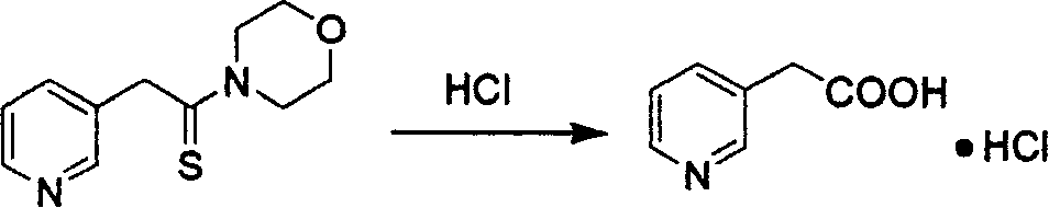 Method for preparing 3-pyridine acetic acid hydrochloride