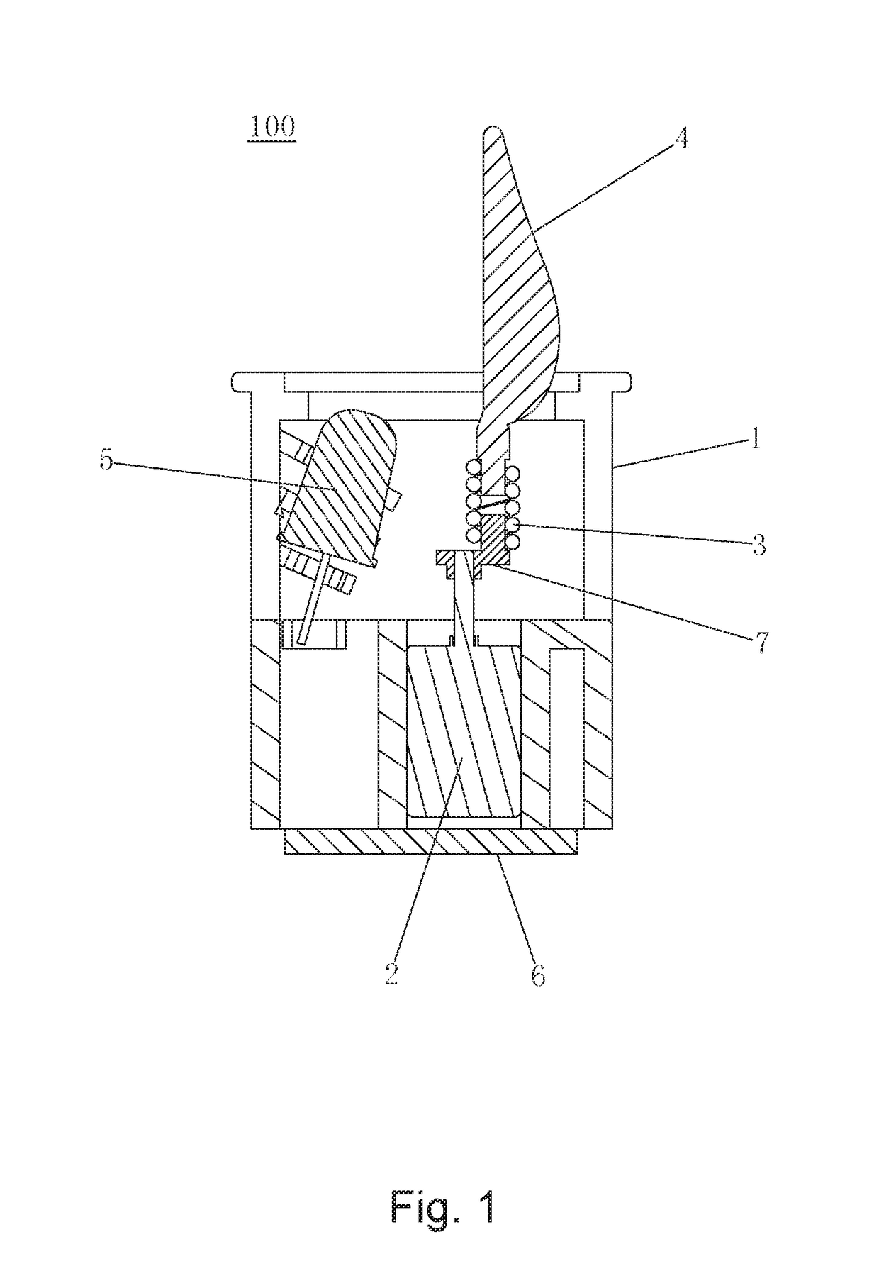 Imitation flame lamp head and flickering imitation flame lamp