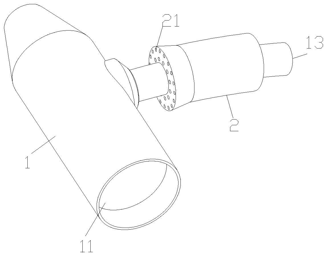 Oxygen inhalation device for single-cavity nasal catheter apable of monitoring CO2 concentration