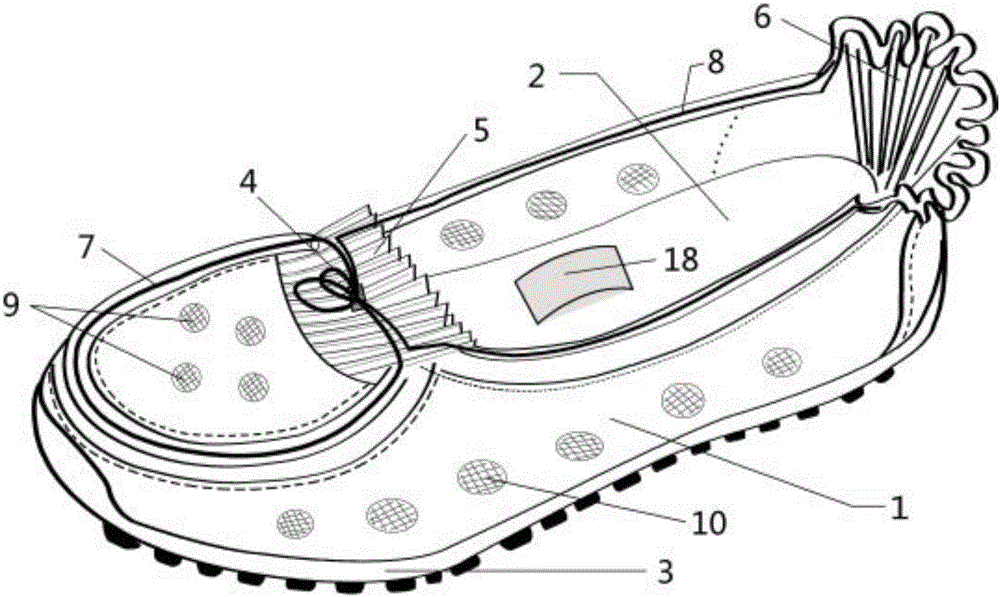 Multifunctional adjustable shoe for pregnant women