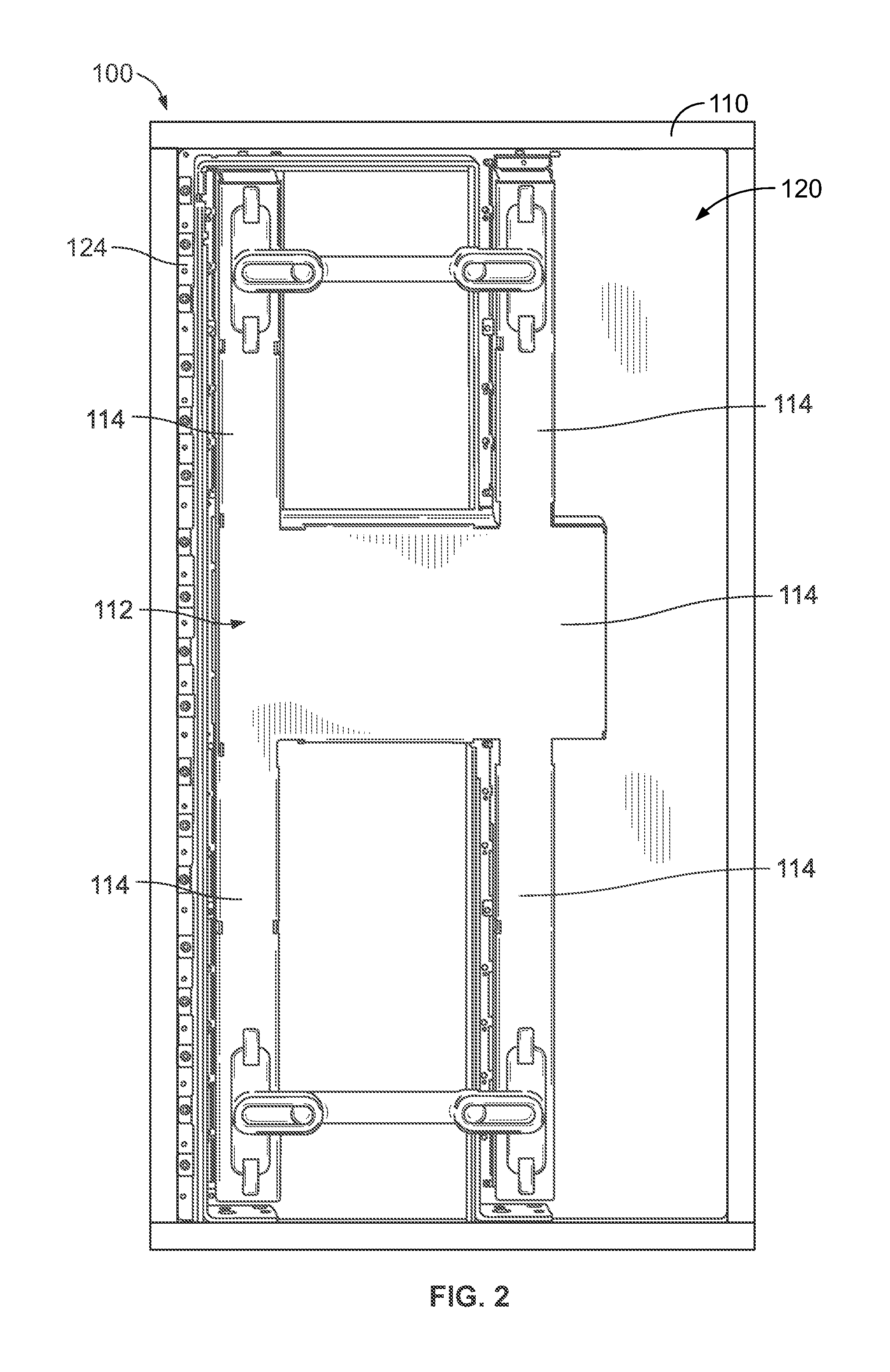 Cable backplane system having stiffeners