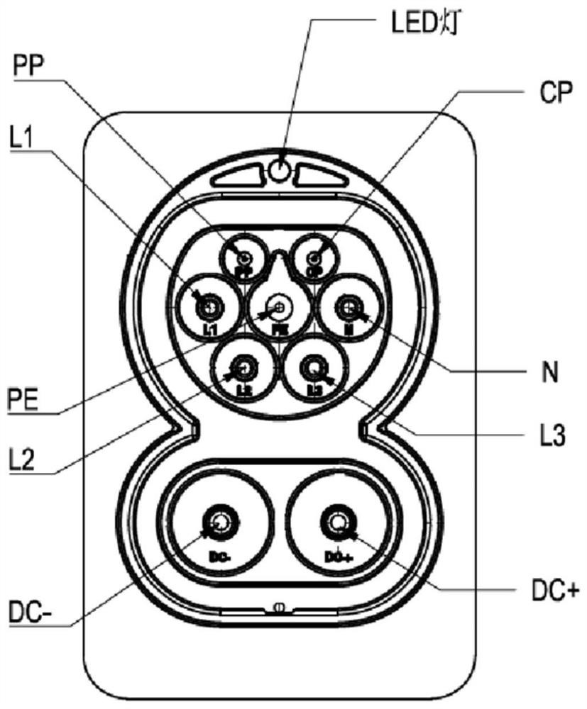 Protection device of new energy charging socket