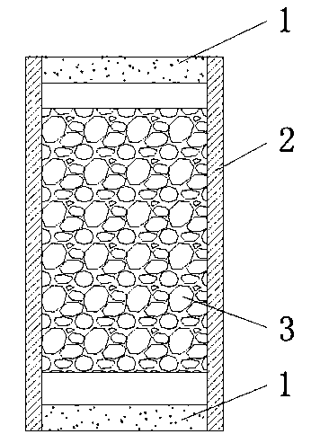 Single-column chromatographic column for electric insulation oil gas separation and preparation method