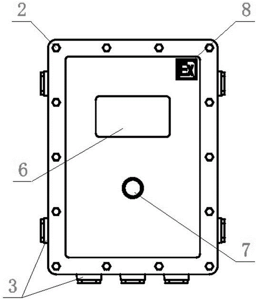 Anti-explosion alarm control shell device