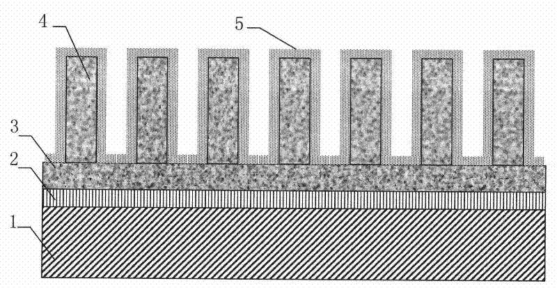 Gold plated ZnO nano-bar array electrode and method for making same