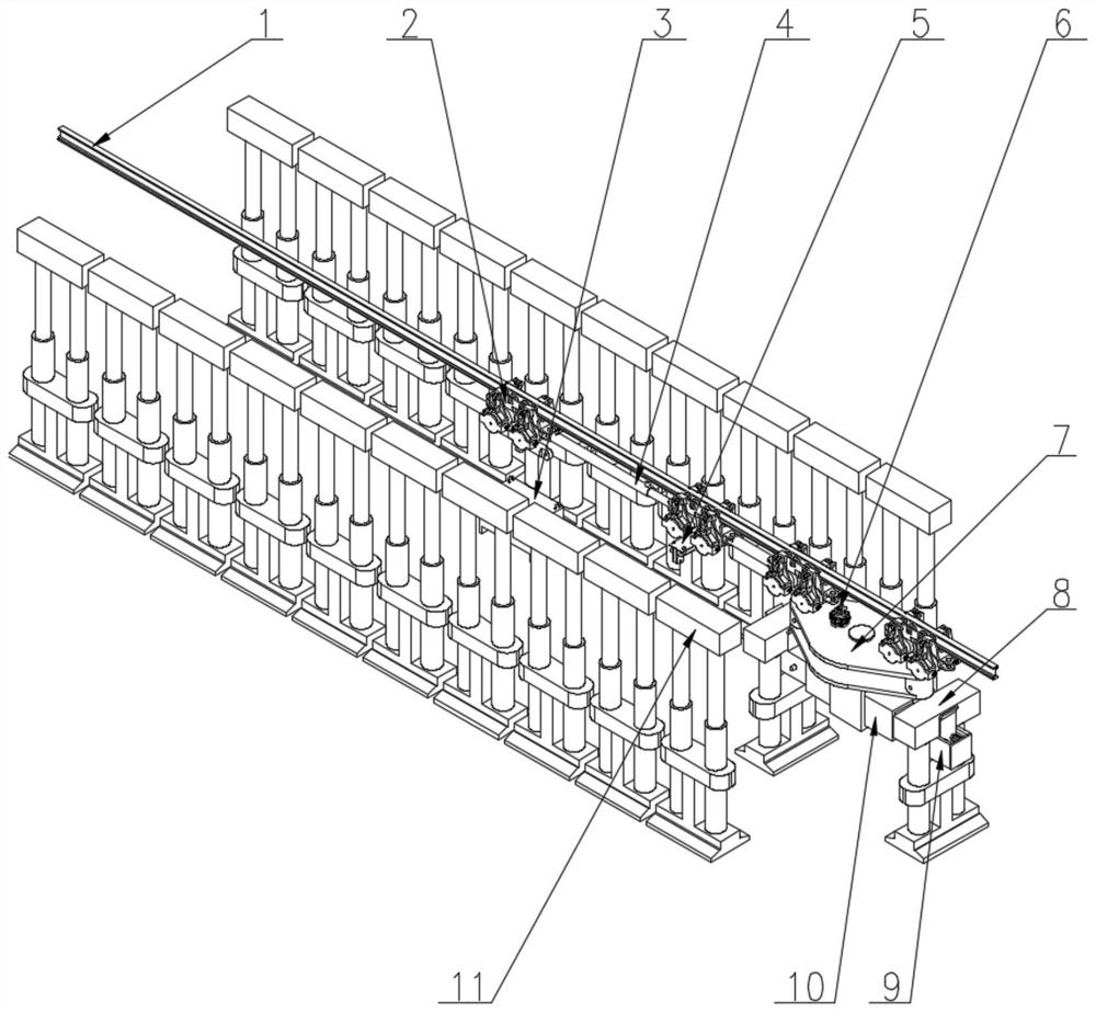 A kind of mining intelligent support handling device and handling method thereof