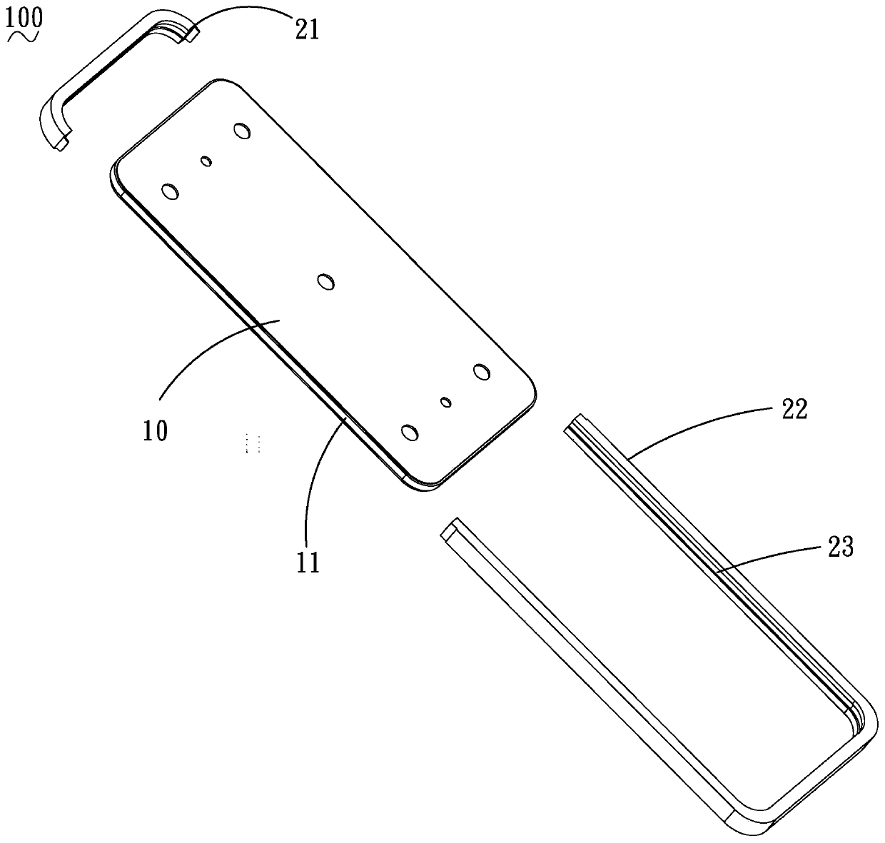 Aluminum aluminum riveted metal frame and electronic equipment