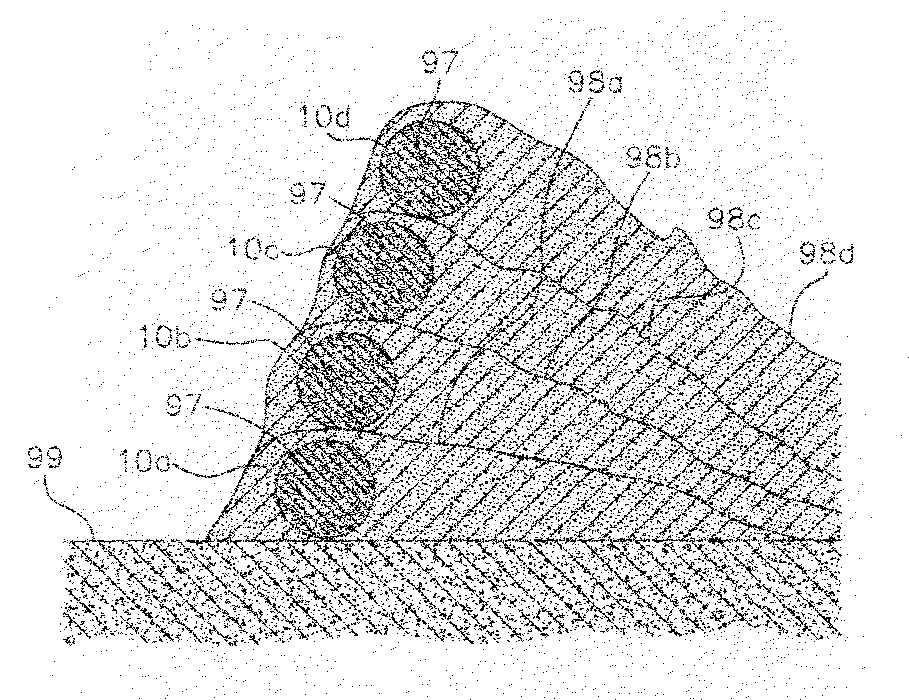 Method of beach renourishment using sand-entrapping wattles