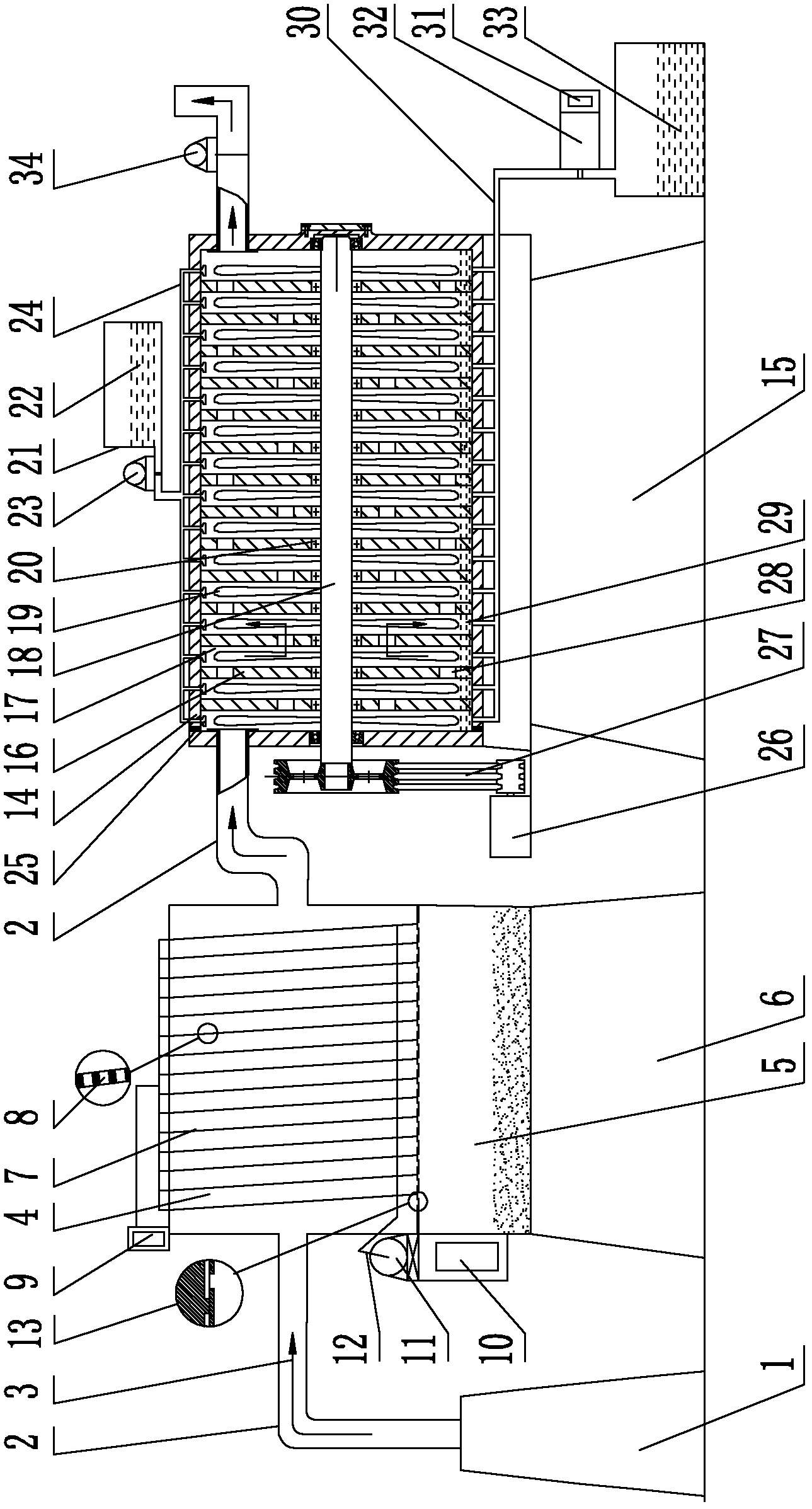 Industrial smoke exhaust gas recovery purifier and application method thereof