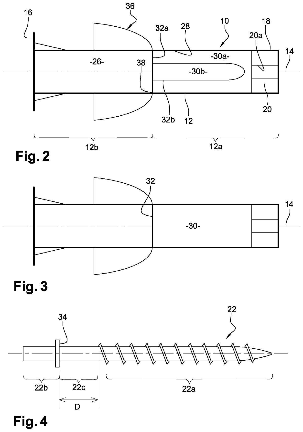 Anchor for hardenable compound