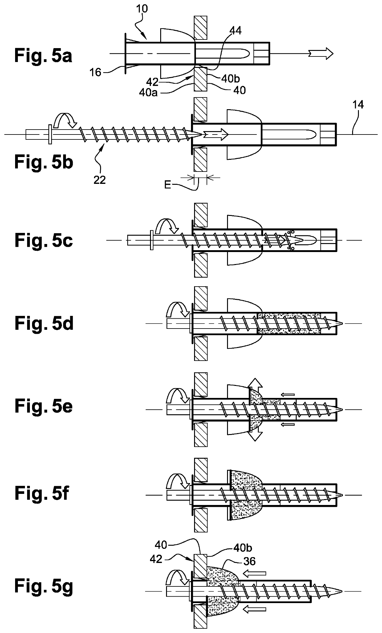 Anchor for hardenable compound