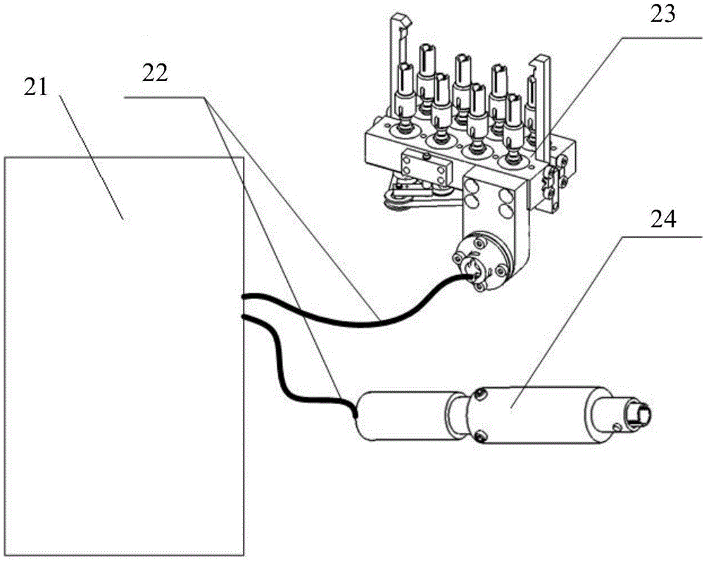 A cleaning device for pick-and-place head of a placement machine