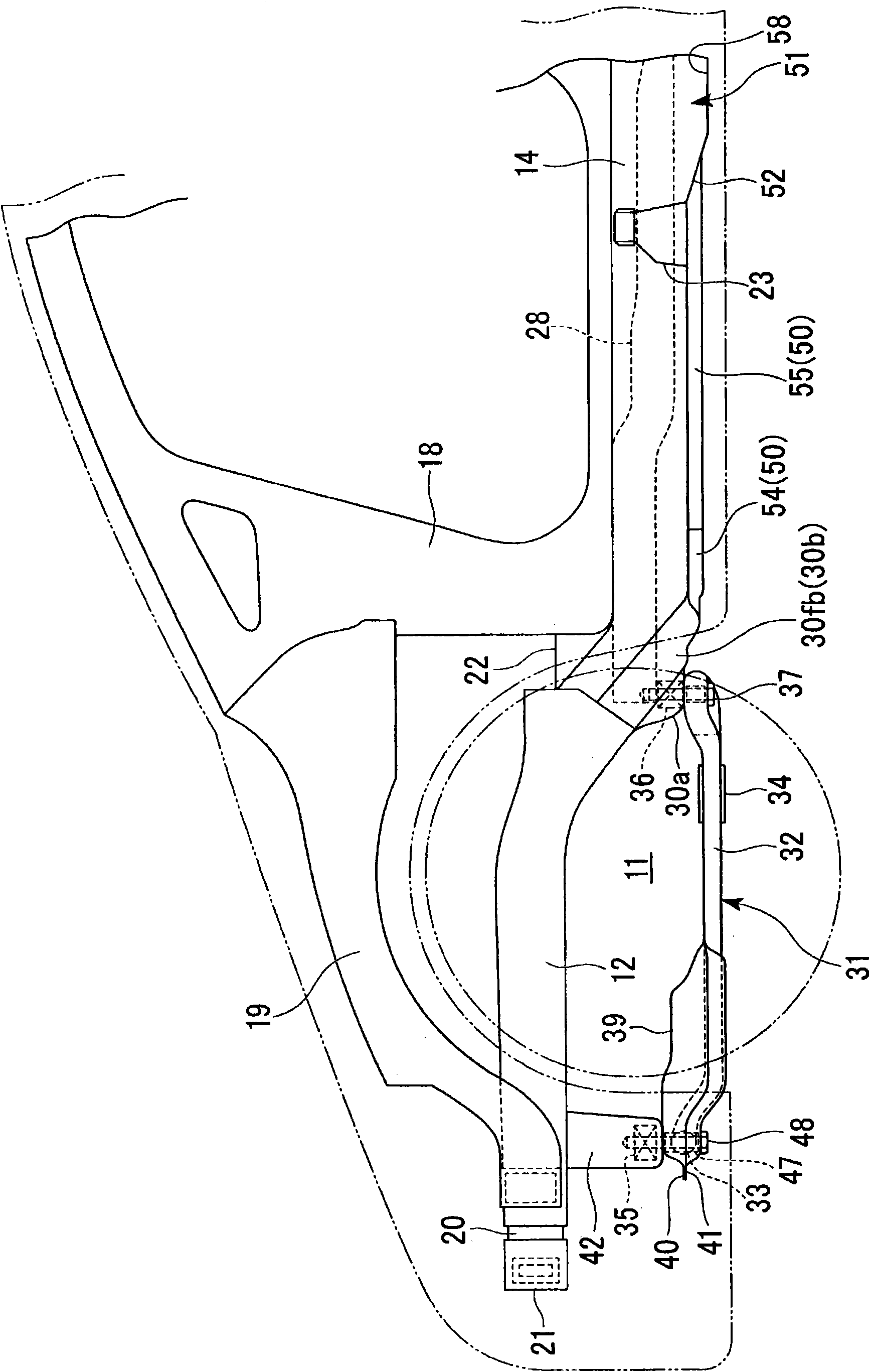 Vehicle body floor structure
