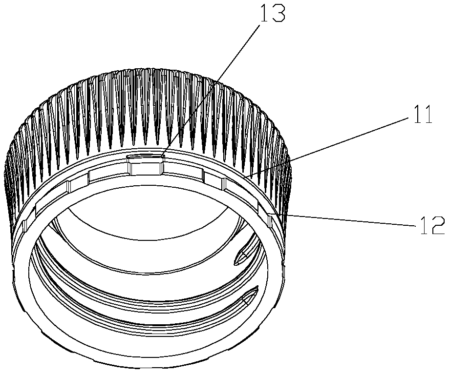 Anti-counterfeiting structure of bottle cap