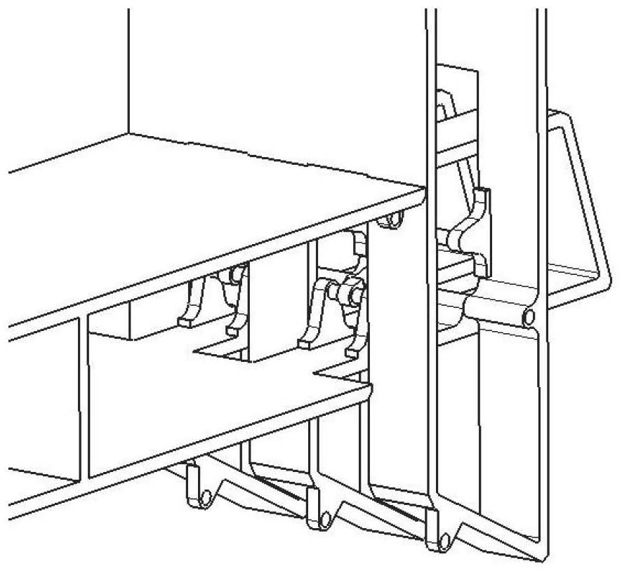 Pull rod type aircraft folding wingtip and operation method thereof