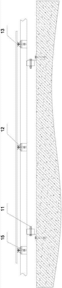 Dry-hanging structure and construction method for building ceramic large plank curtain wall