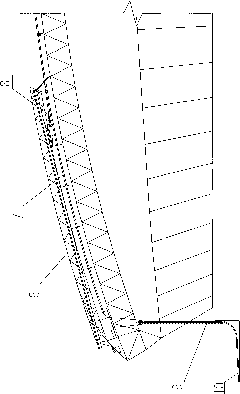 Irregular borehole-type counter weight device for operating equipment of curved track