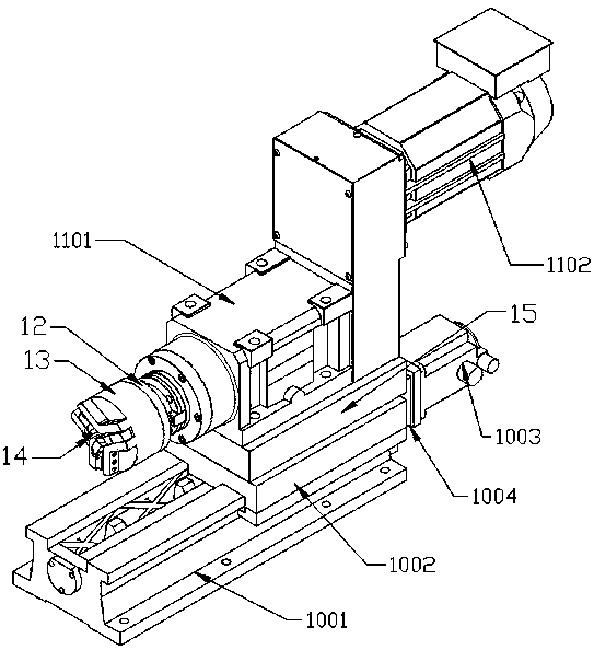 Full-automatic pipe fitting opening lathing machine