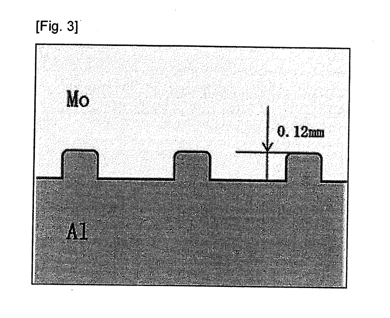 Backing Plate Obtained by Diffusion-Bonding Anticorrosive Metal and Mo or Mo Alloy, and Sputtering Target-Backing Plate Assembly Provided with Said Backing Plate