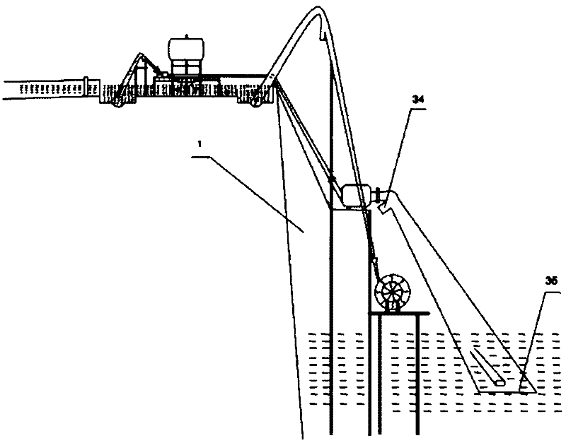 Siphon power generation device and method by utilizing water backflow