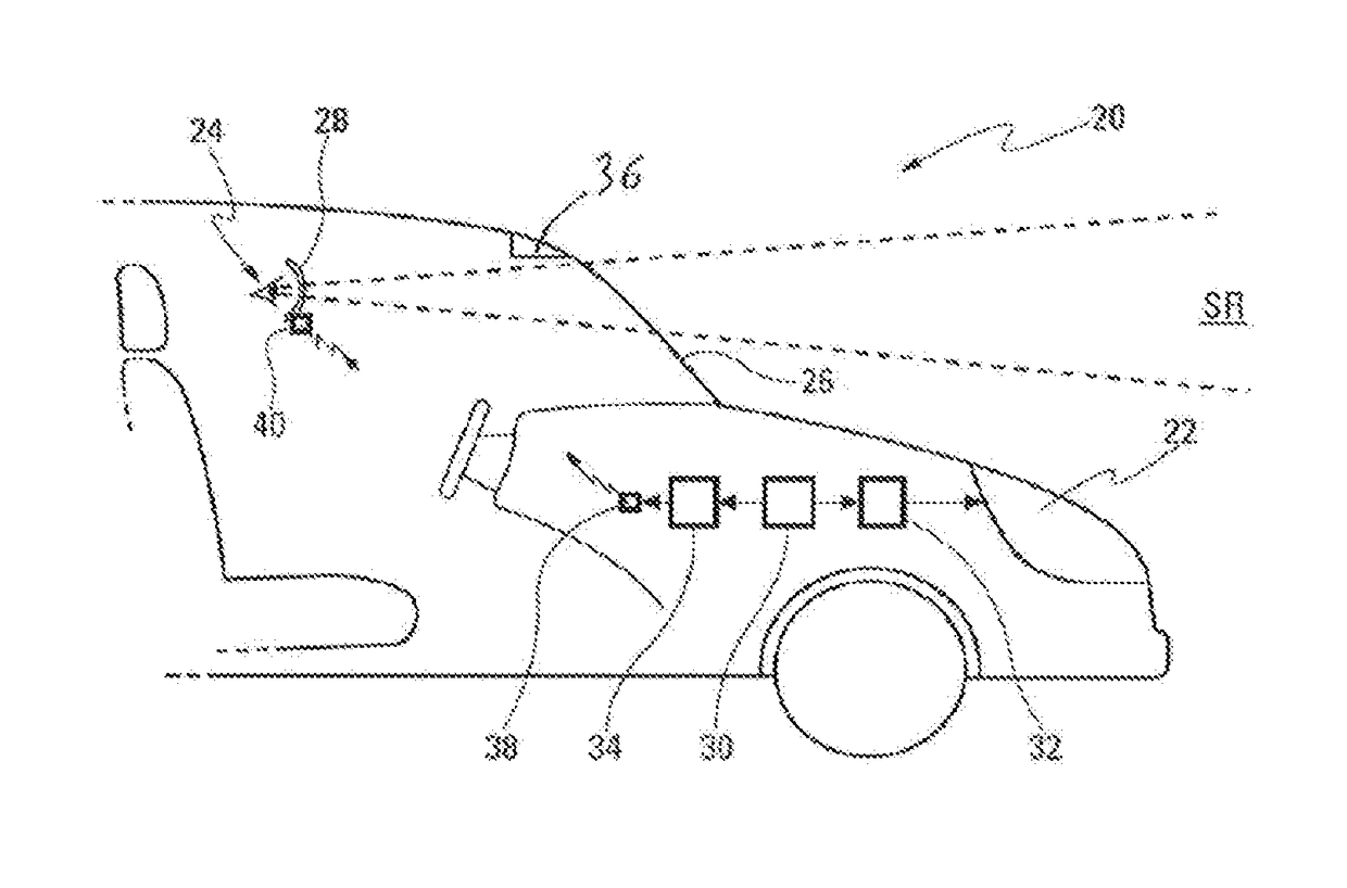 Vehicle driving aid system for reducing light contrast