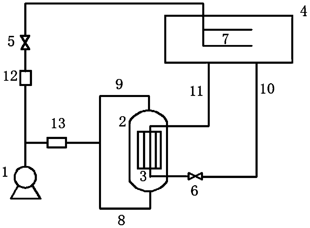 A device for studying the impact of power outages and large breaches in the containment on the containment