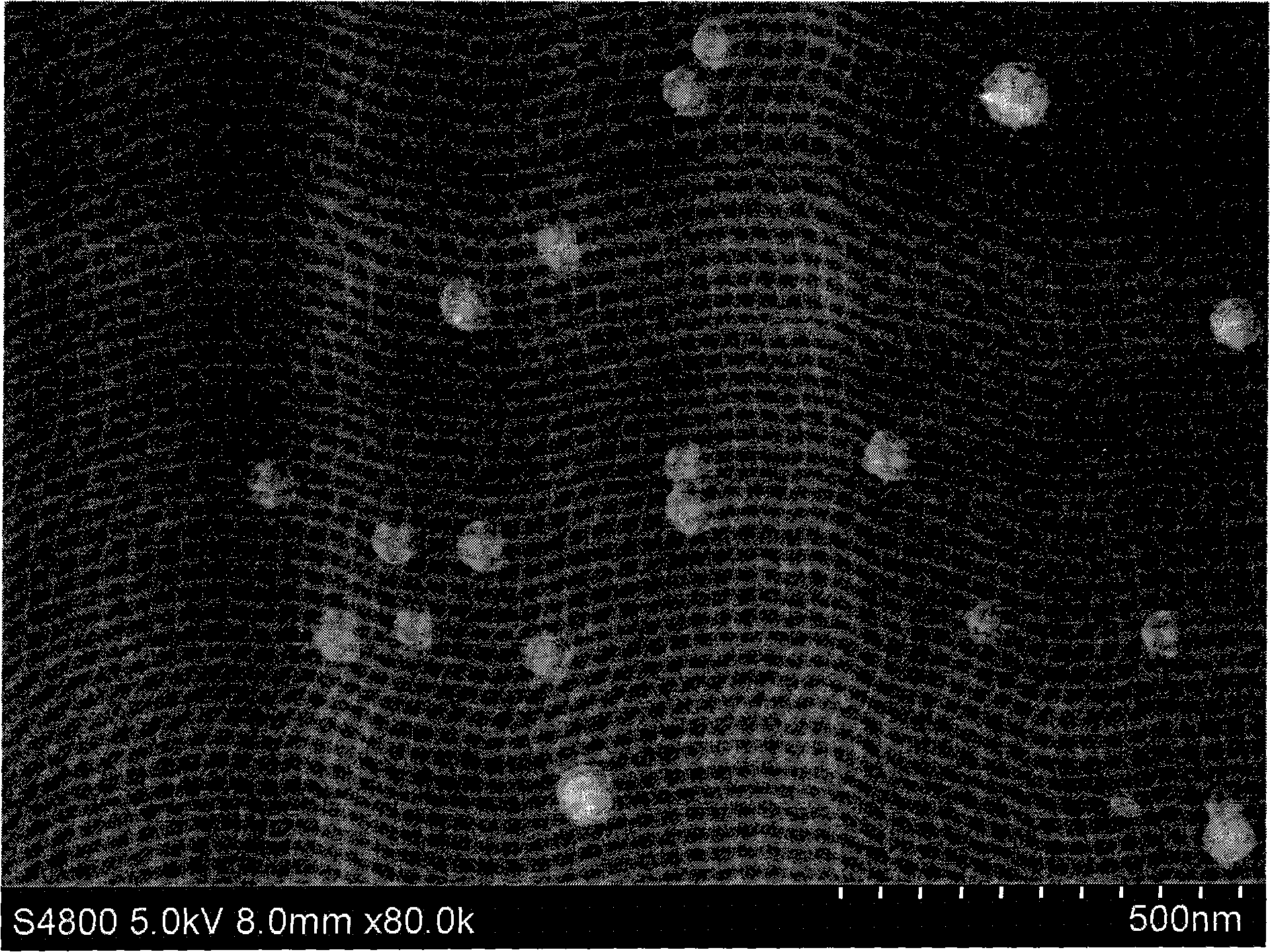 Preparation method of conductive silver composite nano particles coated by polypyrrole