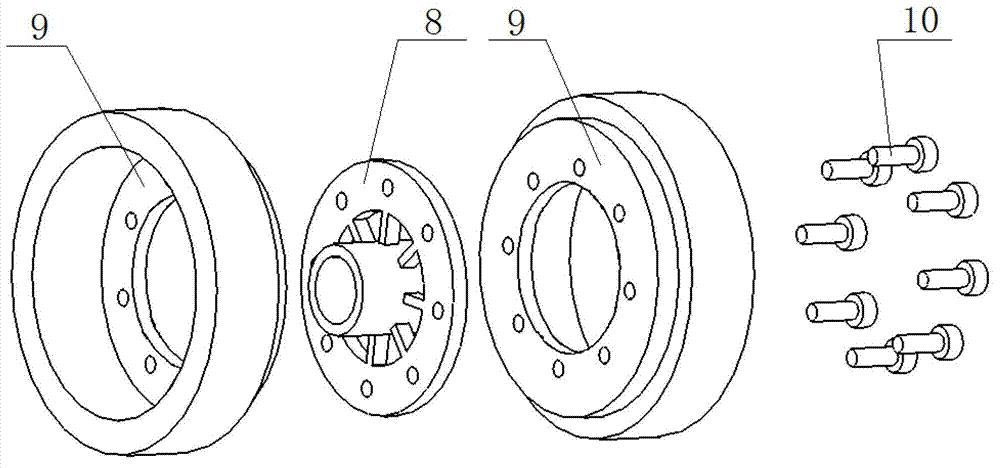 Track-laying vehicle loading wheel load test device