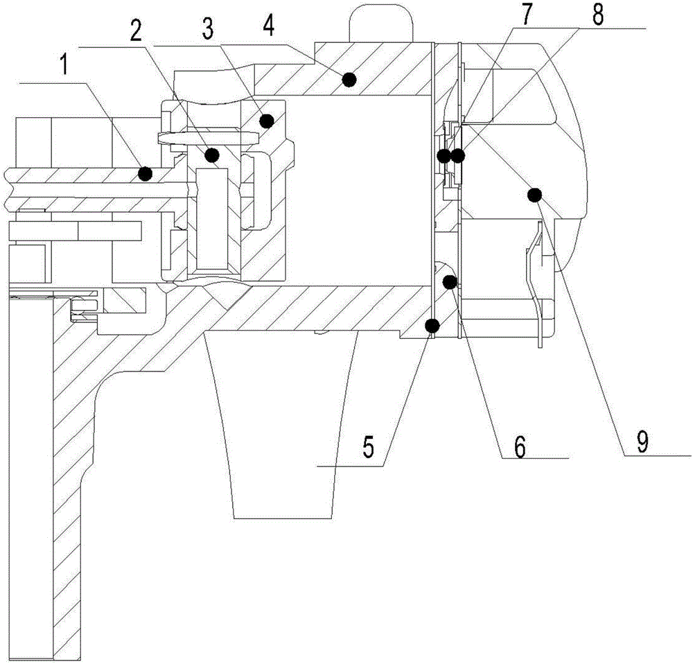 Air suction and exhaust system structure of piston type refrigeration compressor