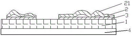 Hollowed-out netted radiation protection fabric