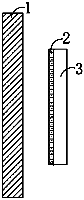 Adhering structure of non-metal sheet and adhering method thereof