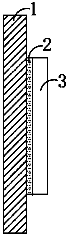 Adhering structure of non-metal sheet and adhering method thereof