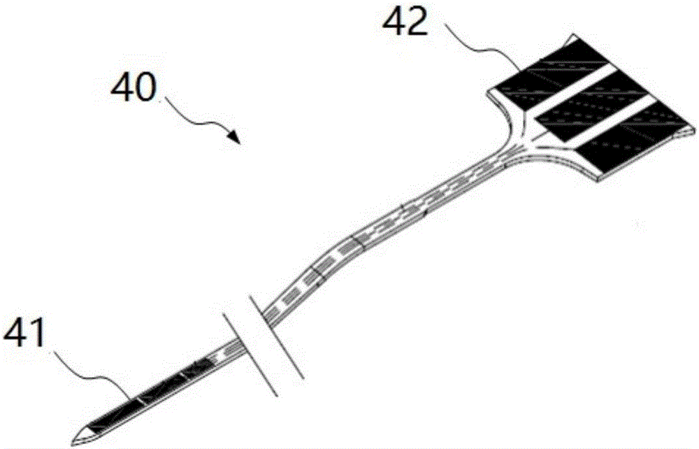 Percutaneous analyte sensing device and installing method thereof
