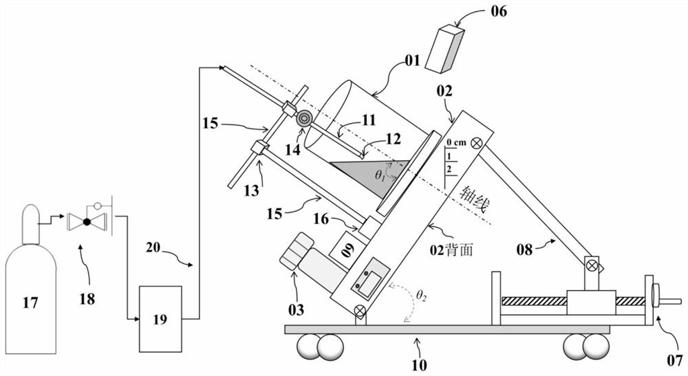 Kaldo furnace hydraulics experiment device